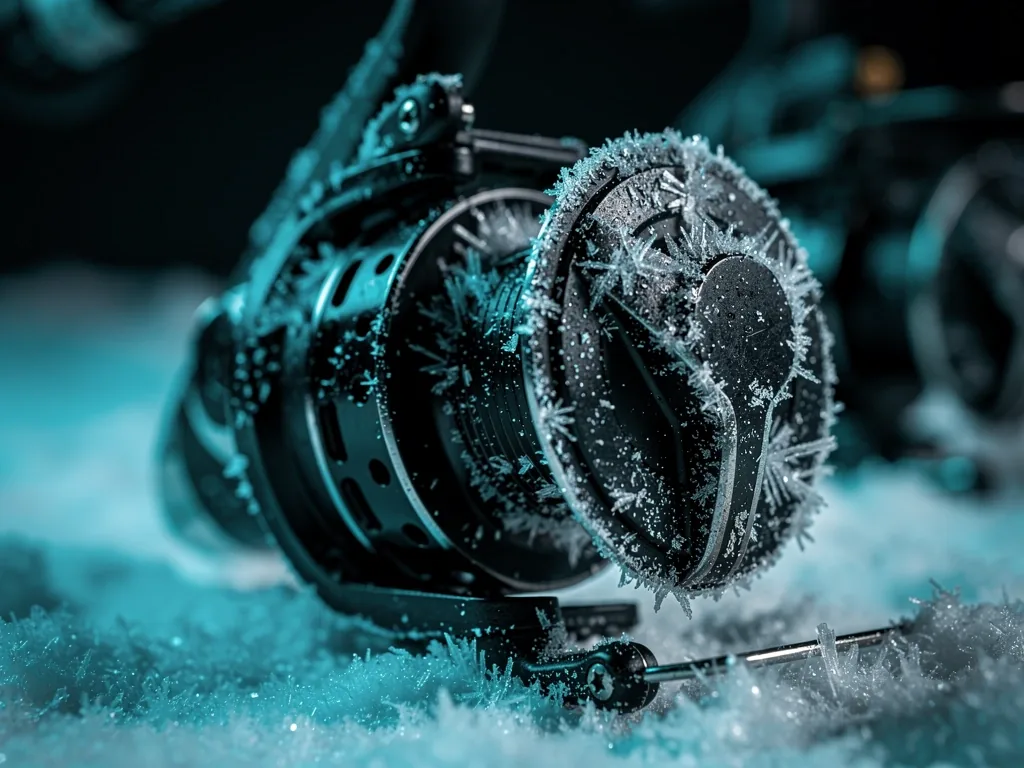 Frost on technical gear