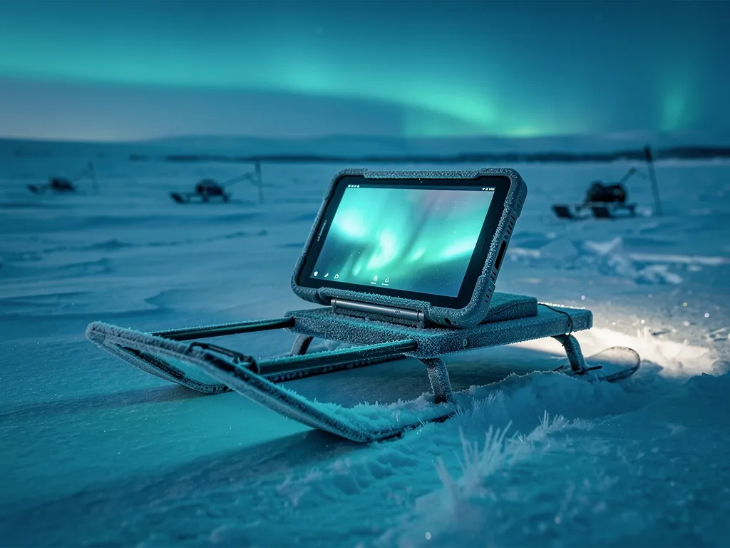 Arctic fishing technology specimen